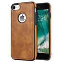 Case iPhone Slim Luxo de Couro com Destaque Maçã