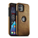 Case iPhone Slim Luxo de Couro com Destaque Maçã